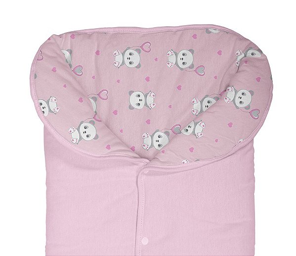 PORTA BEBE BUBLIM MALHAS PANDA