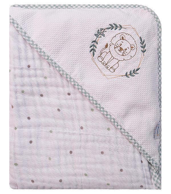 TOALHA SOFT BABY JOY CLASSICOS SAFARI VERDE