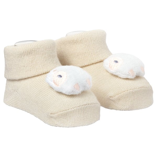MEIA PIMPOLHO BICHINHO CREME 00 A 15