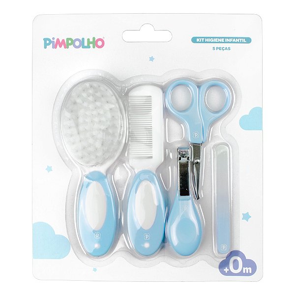 KIT HIGIENE PIMPOLHO AZUL