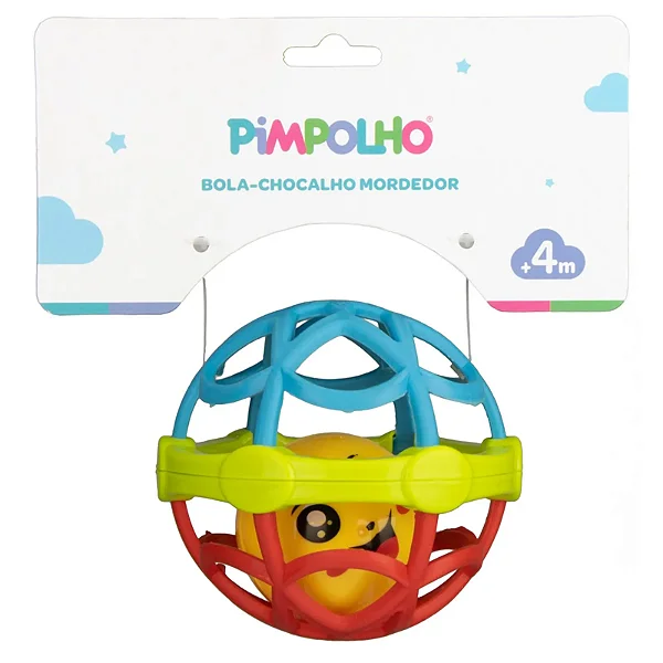 BOLA CHOCALHO PIMPOLHO VERMELHO