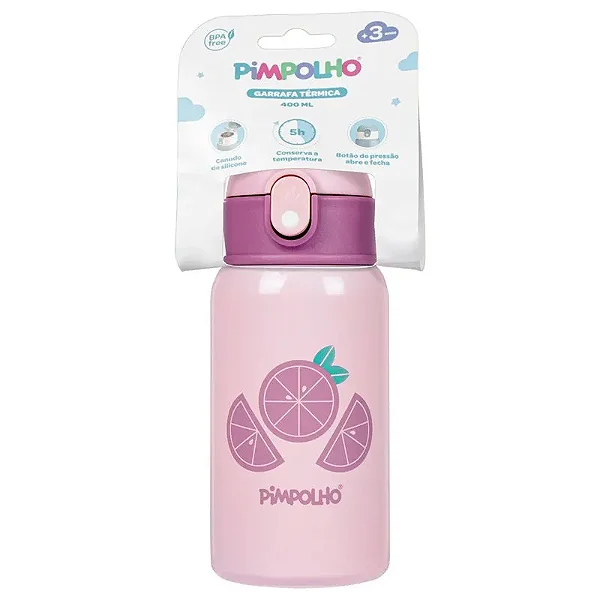 GARRAFA TERMICA PIMPOLHO FRUTAS ROXO