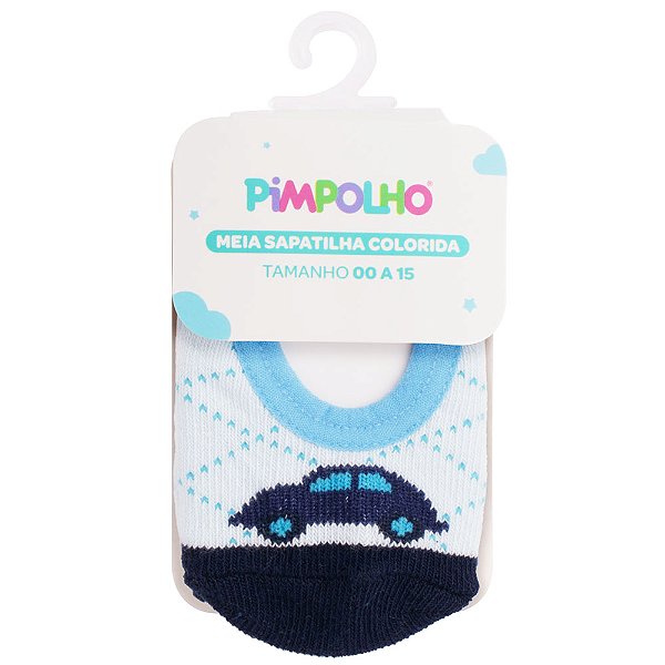 MEIA SAPATILHA PIMPOLHO AZUL 00 A 15