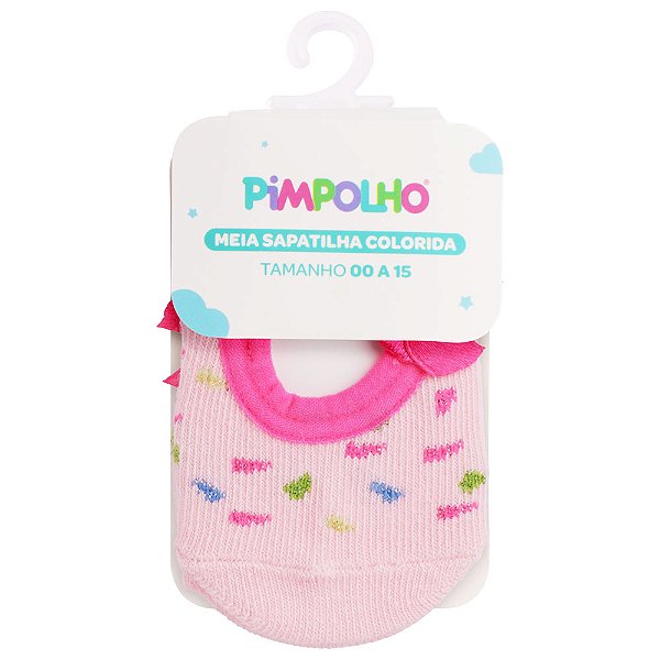 MEIA SAPATILHA PIMPOLHO ROSA 00 A 15