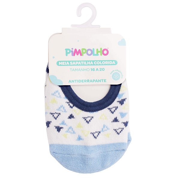 MEIA SAPATILHA PIMPOLHO AZUL 16/20