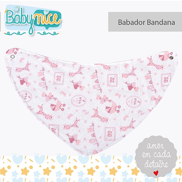 BABADOR BANDANA BABY NICE GIRAFA