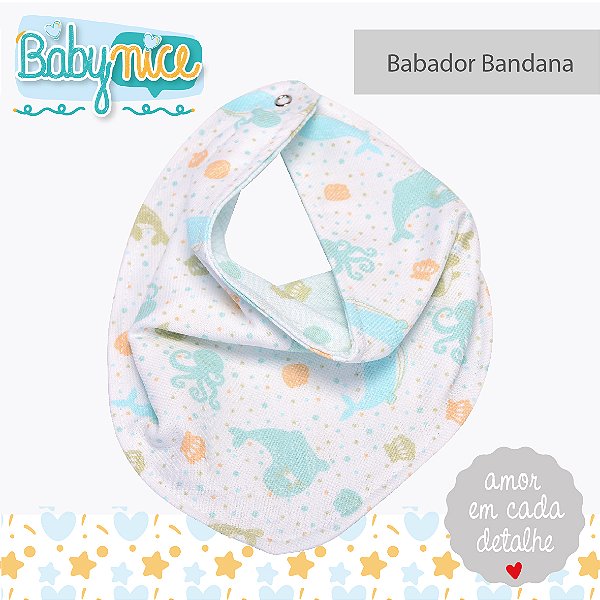 BABADOR BANDANA BABY NICE BALEIA