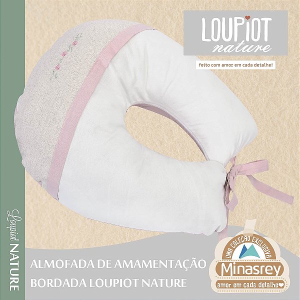 ALMOFADA AMAMENTACAO LOUPIOT NATURE ROSE