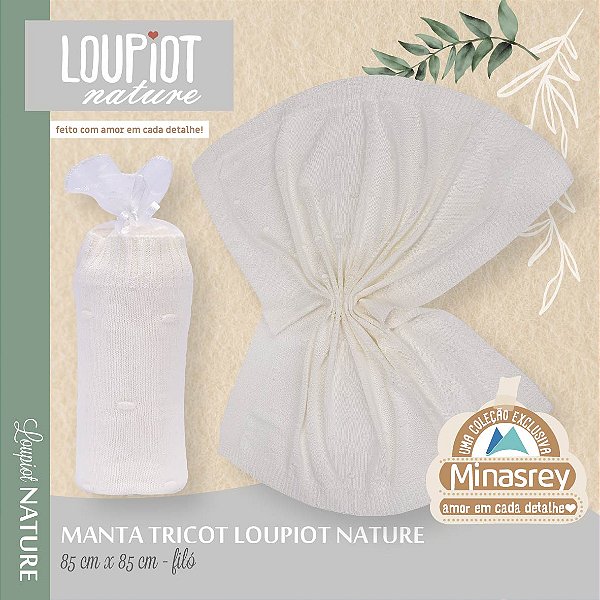 MANTA TRICOT LOUPIOT NATURE BEGE