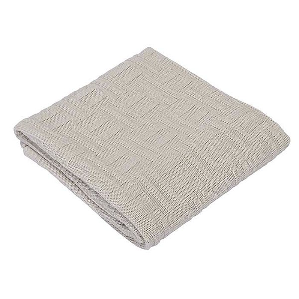 MANTA TRICOT CIA DO NENEM BEGE