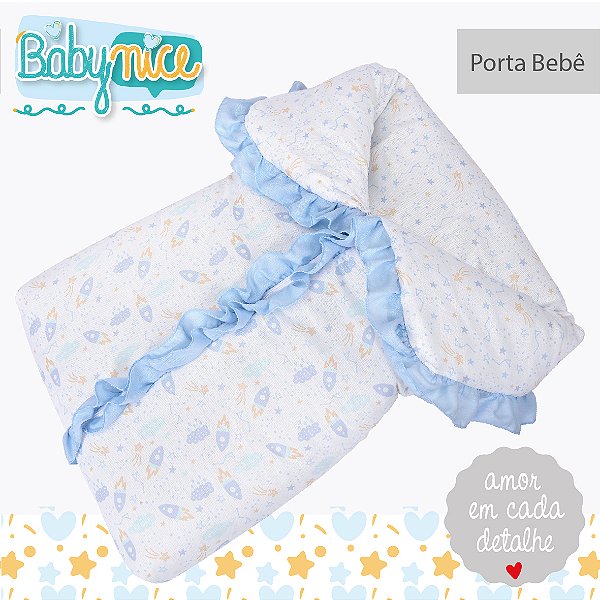 PORTA BEBE BABY NICE FOGUETE AZUL