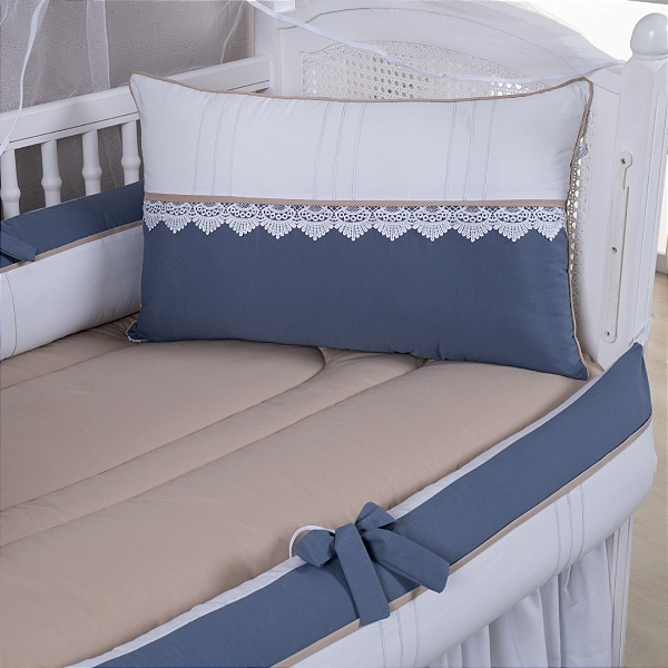 KIT DE BERCO MARIANA BABY LUXO - BEM AZUL TOPAZIO