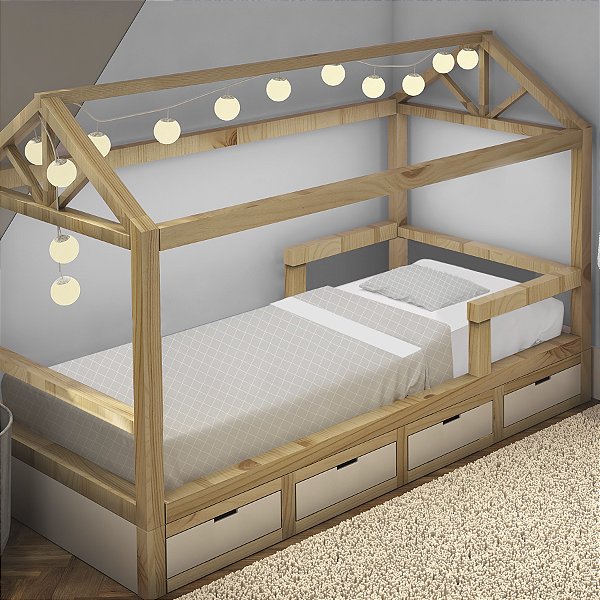 JOGO DE MINE CAMA PAPI FRIENDS LOSANGO CINZA