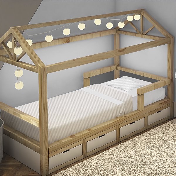 JOGO DE MINE CAMA PAPI FRIENDS LOSANGO BRANCO