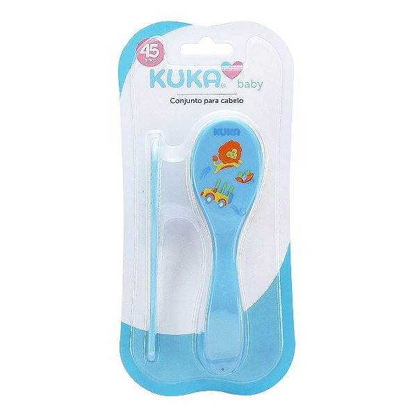 KIT PENTE E ESCOVA KUKA AZUL