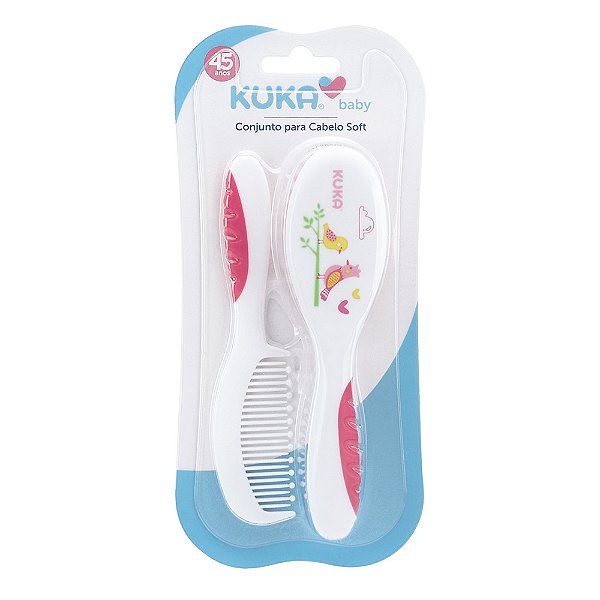 KIT PENTE E ESCOVA KUKA ROSA