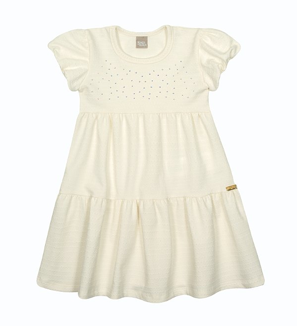 VESTIDO KIKO KIKA 13942 OFF WHITE GRANDE