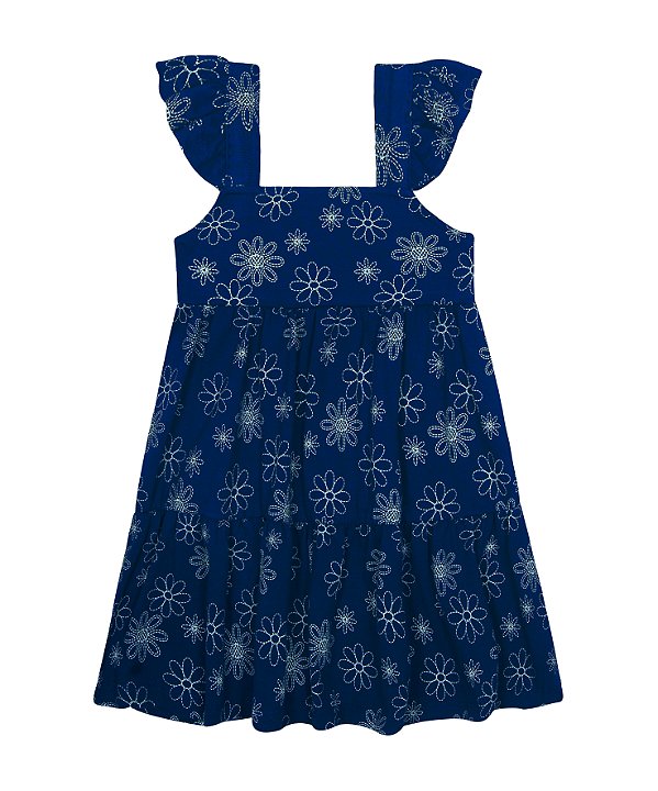 VESTIDO KIKO KIKA 13968 MARINHO 2 ANOS
