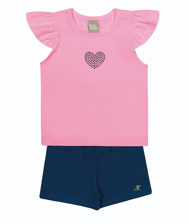 CONJUNTO KIKO KIKA 13953 ROSA 1 ANO