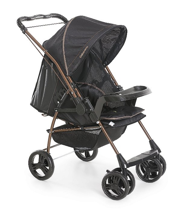 CARRINHO GALZERANO MILANO REVERSIVEL PRETO COBRE