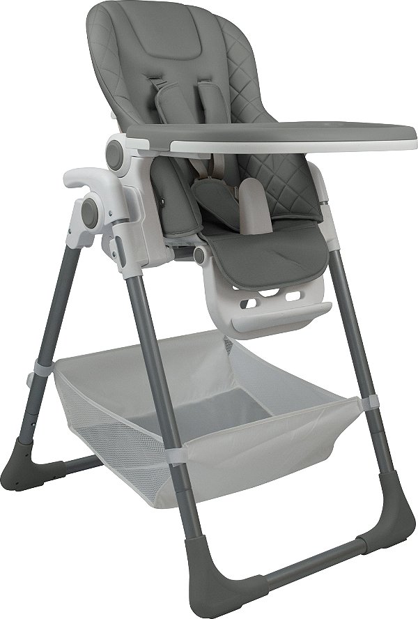CADEIRA ALIMENTAÇAO PREMIUM BABY BELLE CINZA / GRAY CINZA