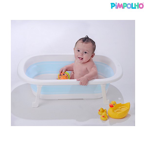 BANHEIRA DOBRAVEL PIMPOLHO AZUL