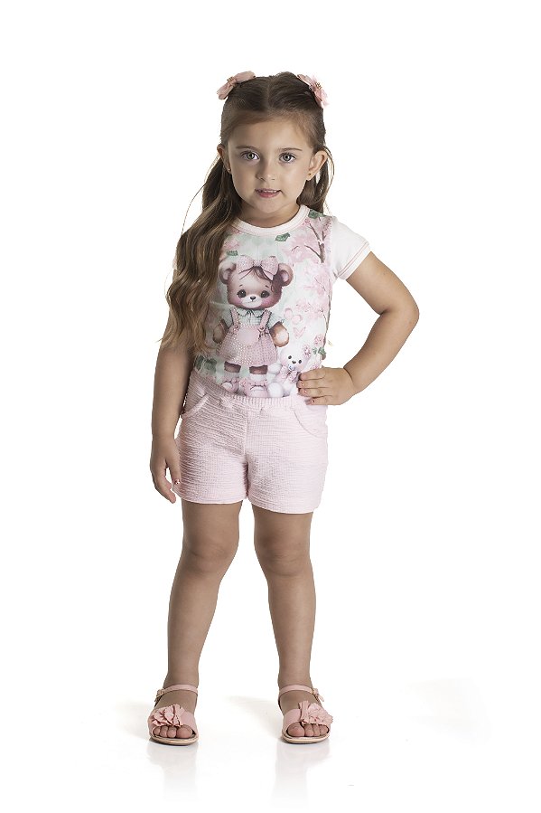 CONJUNTO RANDA MUNDU 10264 ROSA 3 ANOS