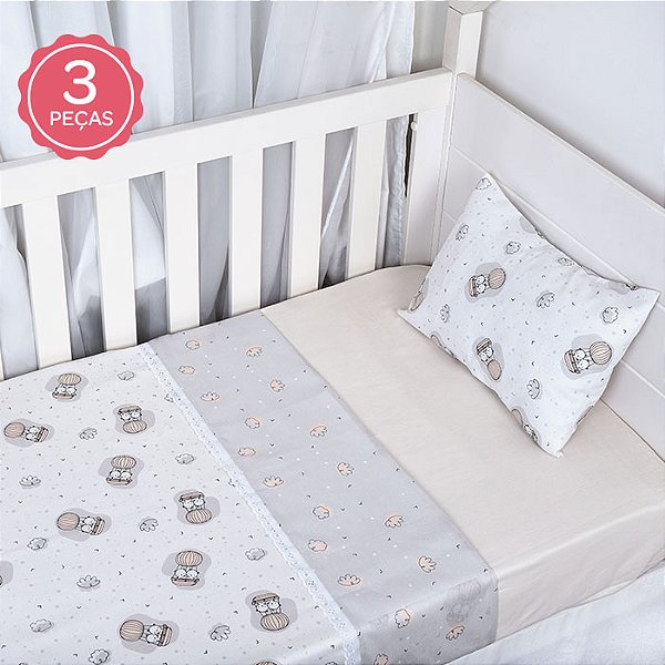 JOGO DE LENCOL CIA DO NENEM URSO