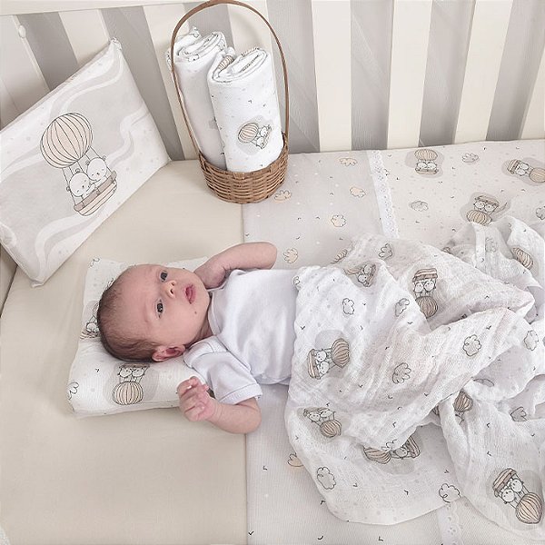 TRAVESSEIRO RETANGULAR CIA DO NENEM URSO