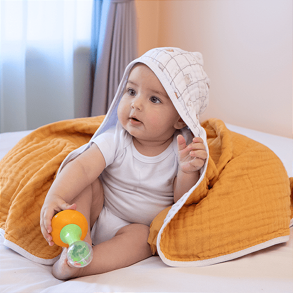 TOALHA SOFT PREMIUM PAPI BABY - ANIMAIS XADREZ