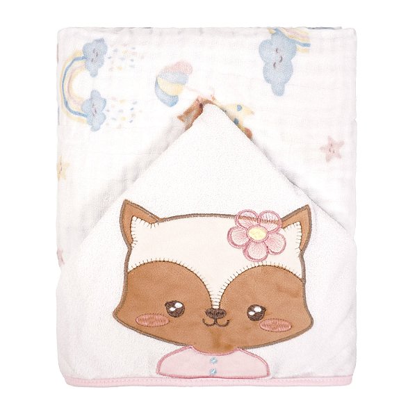 TOALHAO SOFT MAIS BABY JOY CHUVA DE ALEGRIA