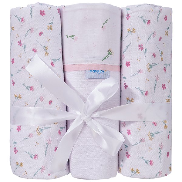 CUEIRO FLANELADO BABY JOY FLORAL