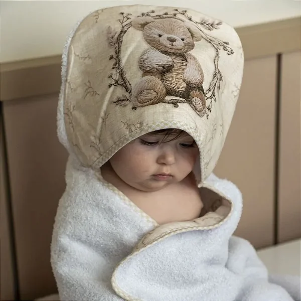 TOALHA FELPA BABY JOY FABULA BEGE