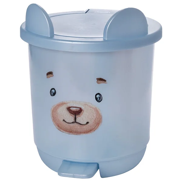LIXEIRA PLASUTIL DECORA PEDAL - URSO