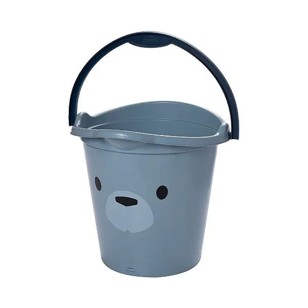 BALDE PLASUTIL DECORA BEAR AZUL
