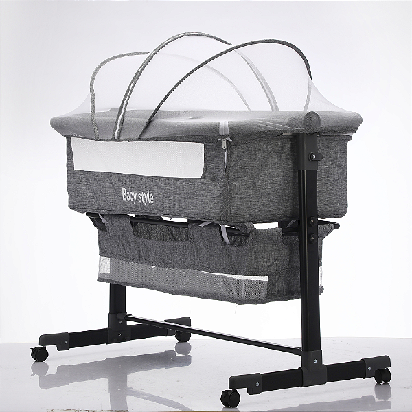 BERÇO CO-SLEEPER CINZA CLARO