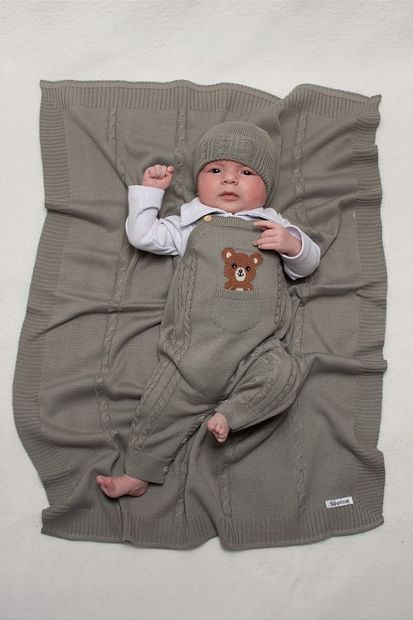 SAIDA DE MATERNIDADE TAMINE U428 CINZA MEDIO