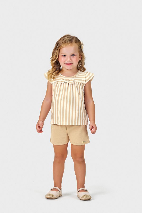 CONJUNTO KIKO E KIKA 14354 OFF WHITE 3 ANOS