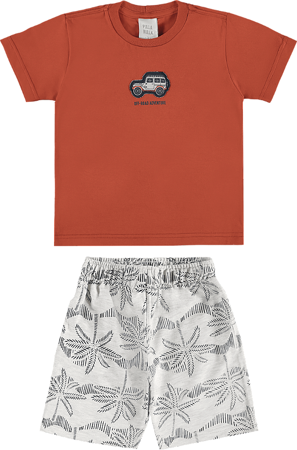 CONJUNTO PULLA BULLA 53771 TERRACOTA 3 ANOS