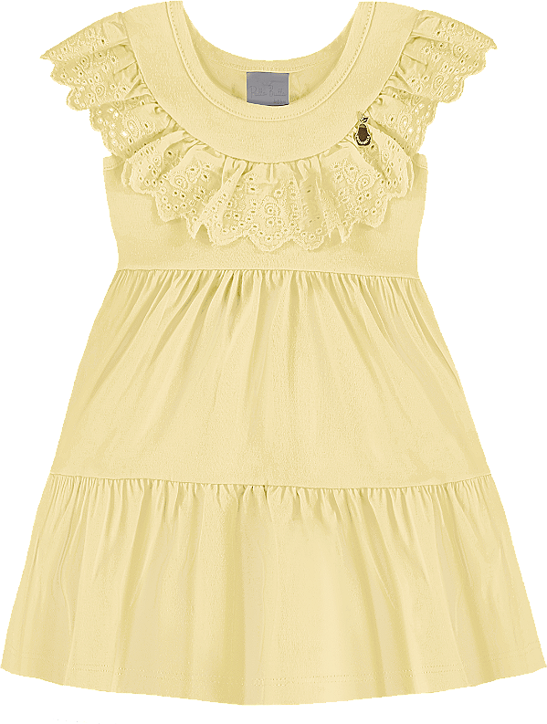 VESTIDO PULLA BULLA 53612 AMARELO MEDIO