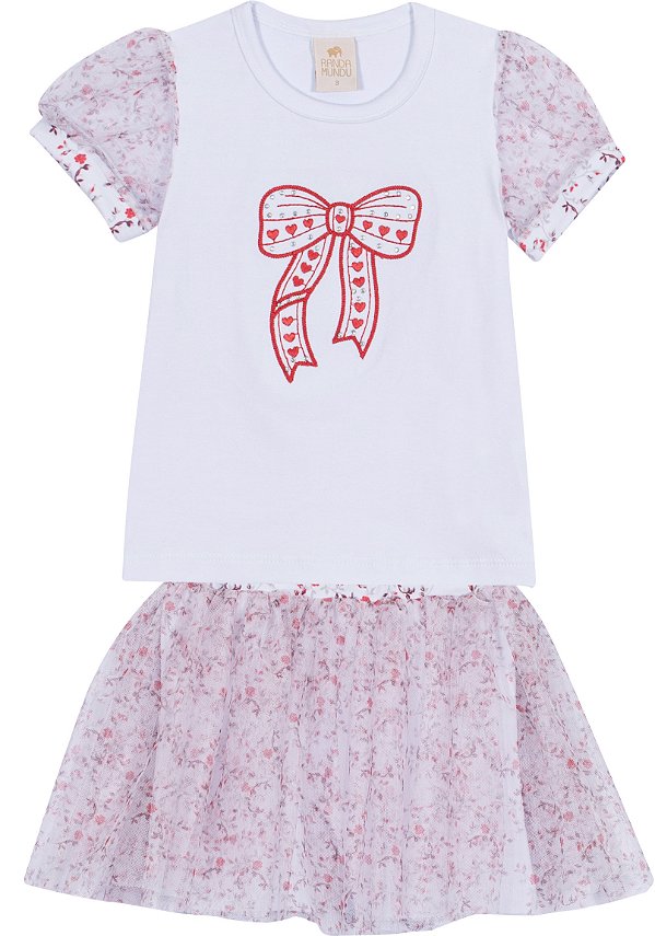 CONJUNTO RANDA MUNDU 10629 VERMELHO 3 ANOS