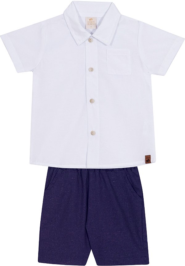 CONJUNTO RANDA MUNDU 10639 BRANCO 1 ANO