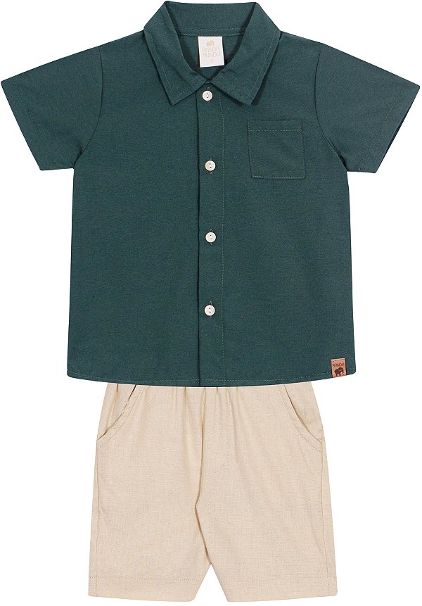 CONJUNTO RANDA MUNDU 10639 VERDE 2 ANOS