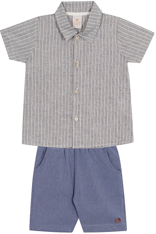 CONJUNTO RANDA MUNDU 10638 MARINHO 3 ANOS