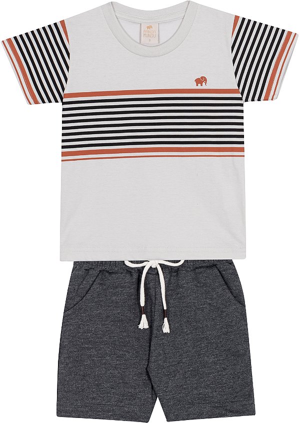 CONJUNTO RANDA MUNDU 10636 PRETO 1 ANO