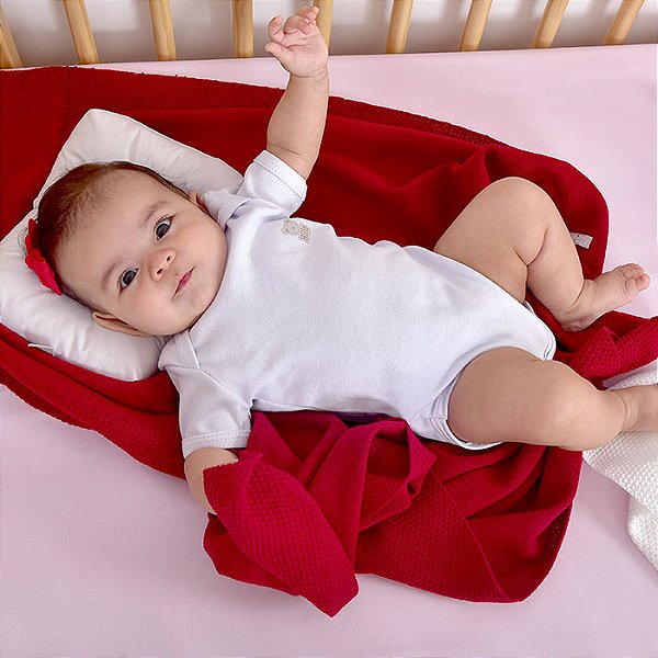 MANTA TRICOT LOUPIOT CORES VERMELHO