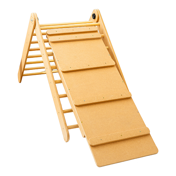 Triângulo Pikler Grande com Prancha – Brinquedo Educativo e Sustentável | Cordeiro Kids