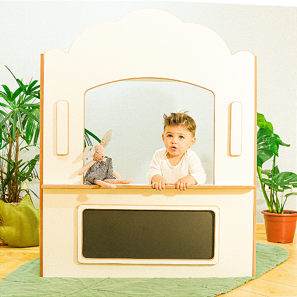 Mini Teatro Infantil Montessori da Cordeiro - Linha Nuvem