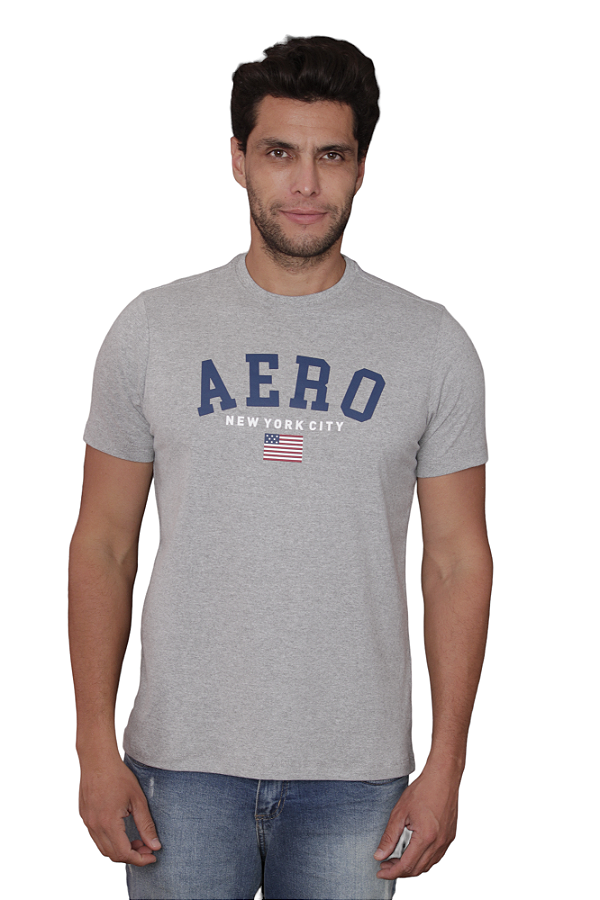 Camiseta Masculina Aero New York Cor Mescla