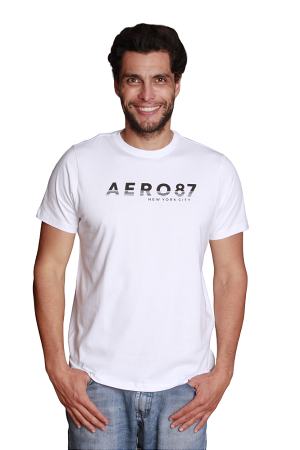 Camiseta Aeropostale Aero 87 Cor Branca - Sea Street ABC